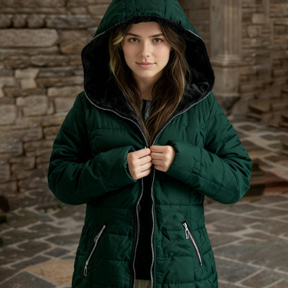 FleuraWarm Padded Hoodie Jacket