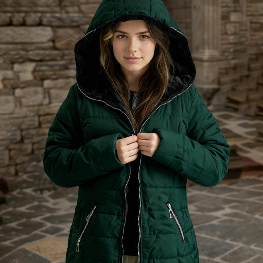 FleuraWarm Padded Hoodie Jacket