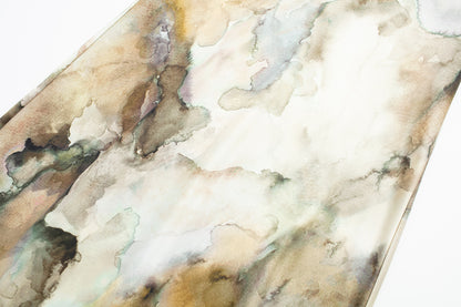 Tie-dyed Silk Satin Texture Shirt Silk Satin Texture Skirt