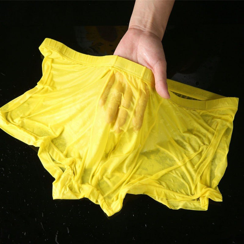 Men's Underwear Boxer Ice Silk Breathable Thin