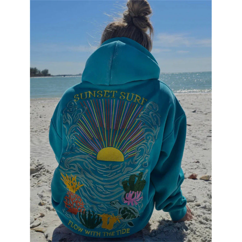 SunWave™ Embroidered Hoodie