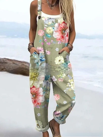 BlossomVerve™ Floral Jumpsuit