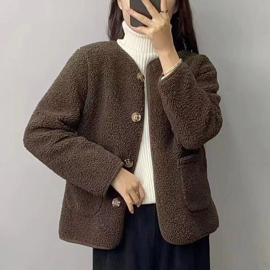 LuxeFleece Round Neck Coat