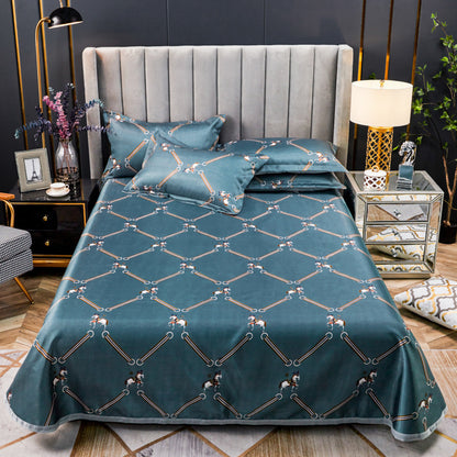 Machine Washable Three-piece Ice Silk Mat