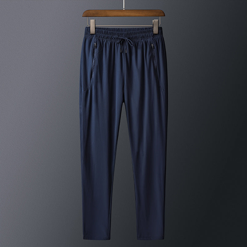 Ice Silk Pants Men's Thin Casual Sports Pants
