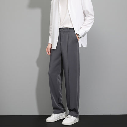 Ice Silk Leisure Summer Men's Slim Trousers