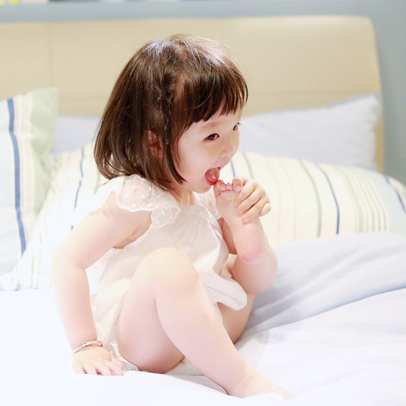 Girls' Silk Pajamas Set Children's Home Wear