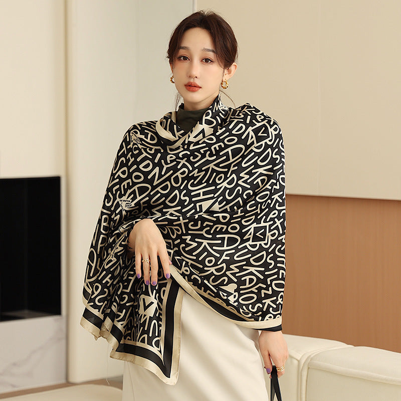 Ladies Fashion Korean Style Silk Printing