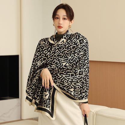 Ladies Fashion Korean Style Silk Printing