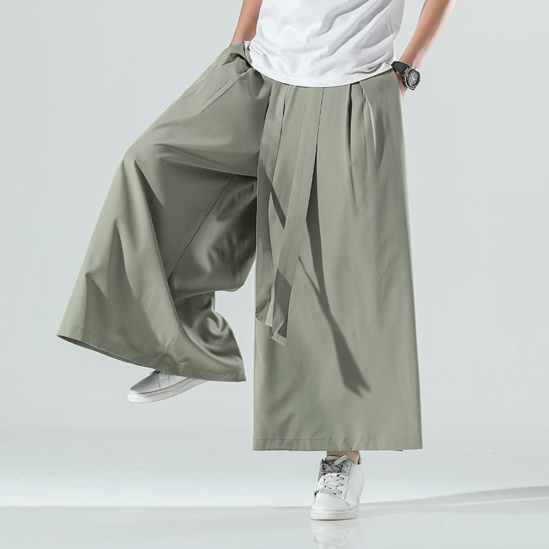 Oversized Loose Ice Silk Casual Pants