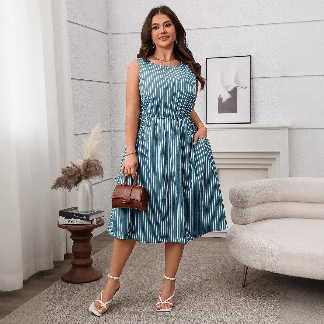 StripeMuse Pocket Dress