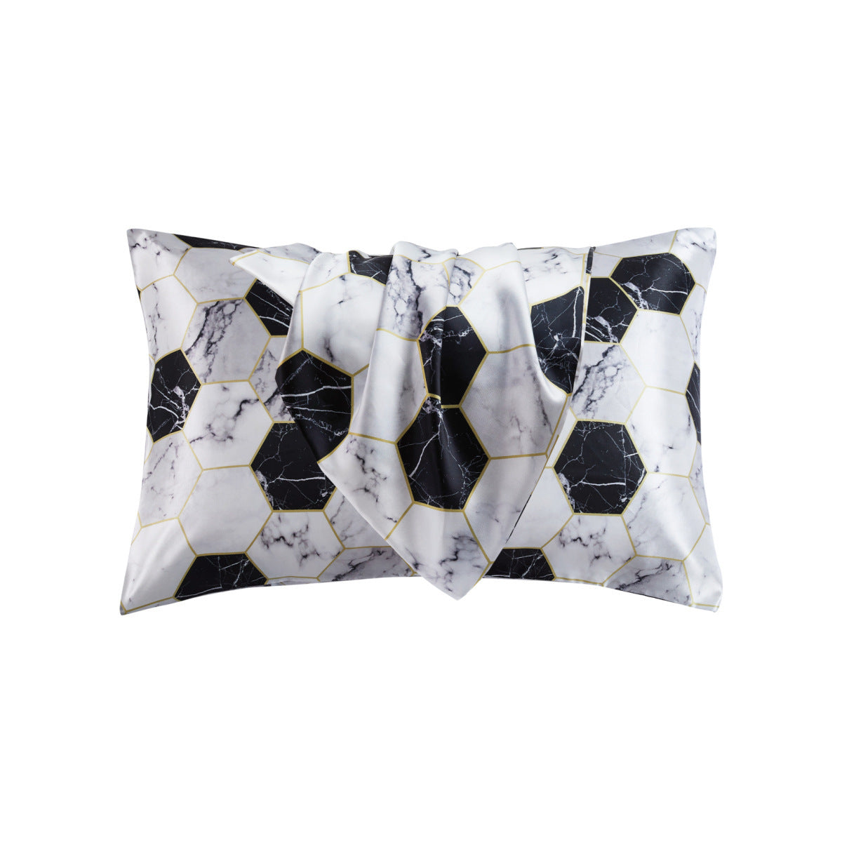 Home Textile Washed Satin Silk-like Printed Pillowcase
