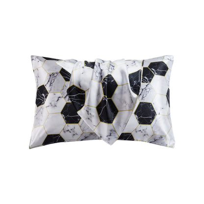 Home Textile Washed Satin Silk-like Printed Pillowcase