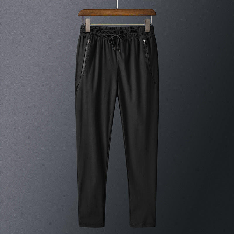 Ice Silk Pants Men's Thin Casual Sports Pants