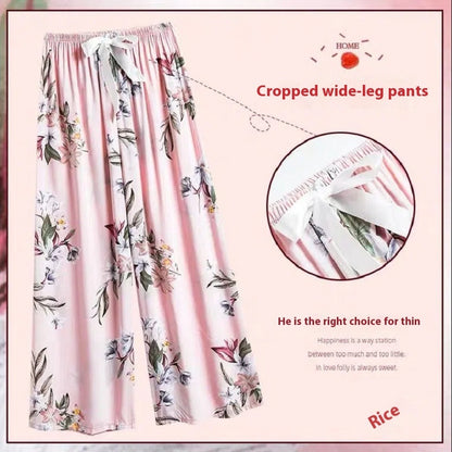40 Cotton Silk Pajama Pants Summer Women