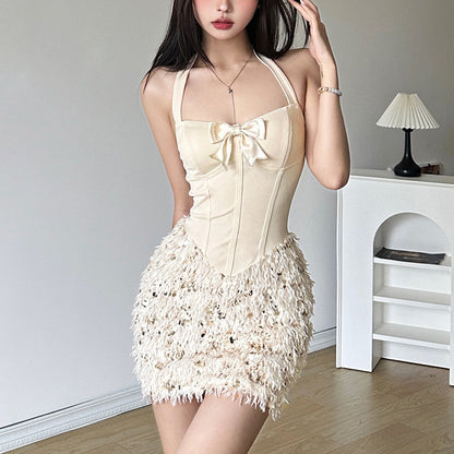 : Strazé Noir Halter Mini