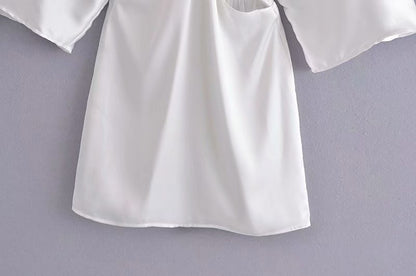 New Silk Satin Texture Dress