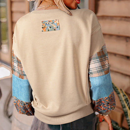 PlaidMingle Long Sleeve Top