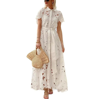 The LaceWhisper Cardigan Dress