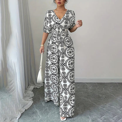 Vellára™ Smocked Elegance Jumpsuit