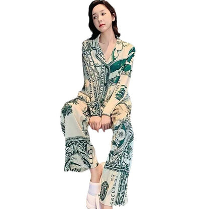 Women's High-end Ice Silk Pajama Set