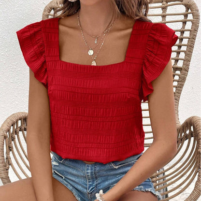 Solavie Ruffle Charm Top