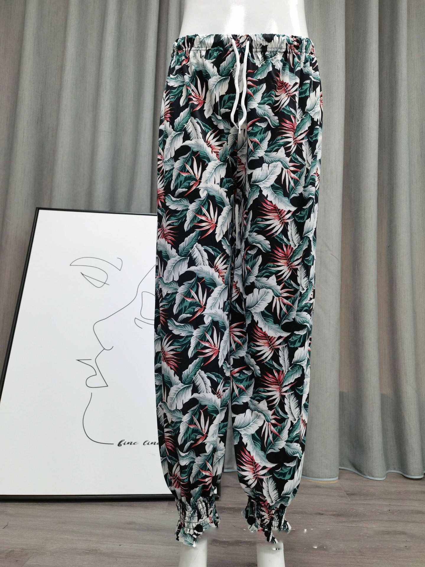 Icy Silk Loose Drawstring High Waist Bloomers