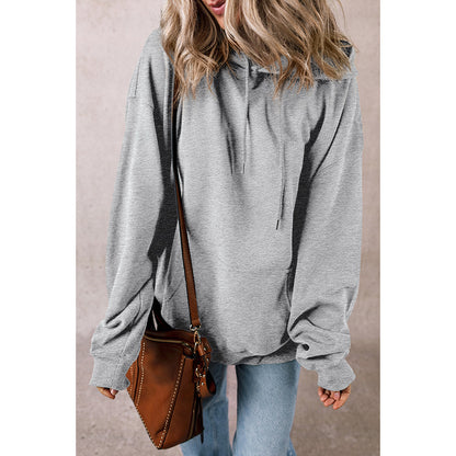 EaseFit Solid Drawstring Hoodie