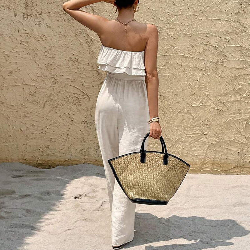 Sunset Ruffle Muse Jumpsuit