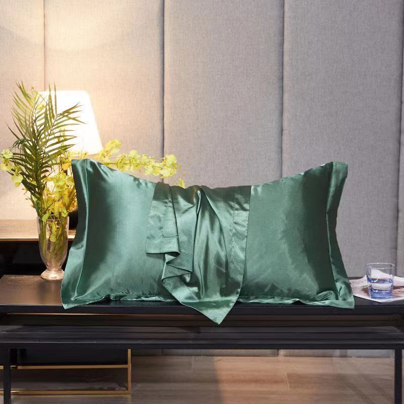 Single Double Household Simple Ice Silk Pillowcase