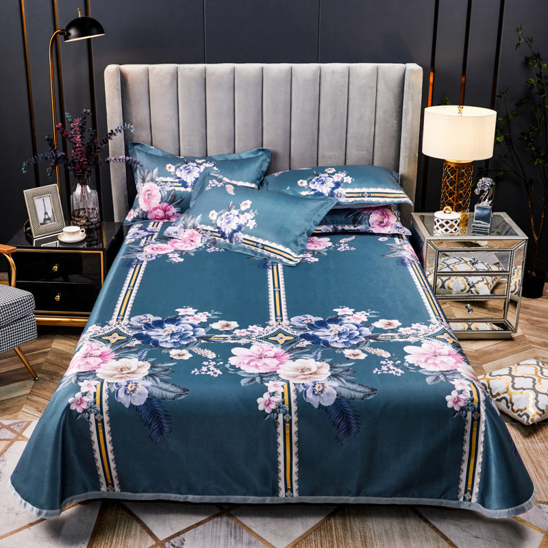 Machine Washable Three-piece Ice Silk Mat