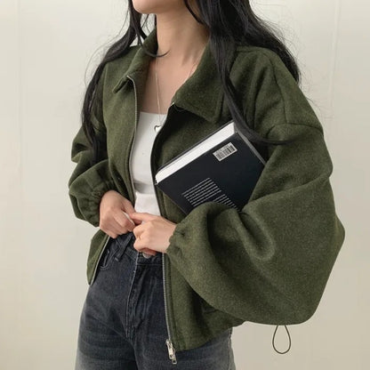 UrbanEase Drawstring Short Coat