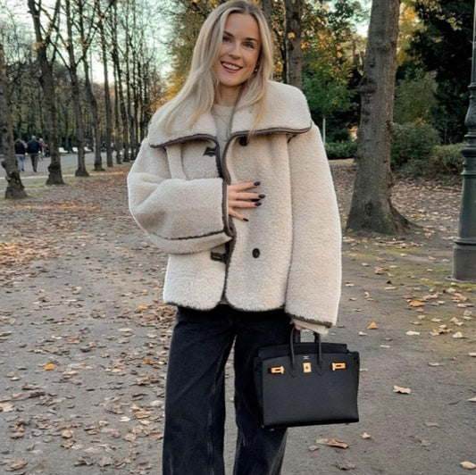 LuxeEmbrace Plush Coat