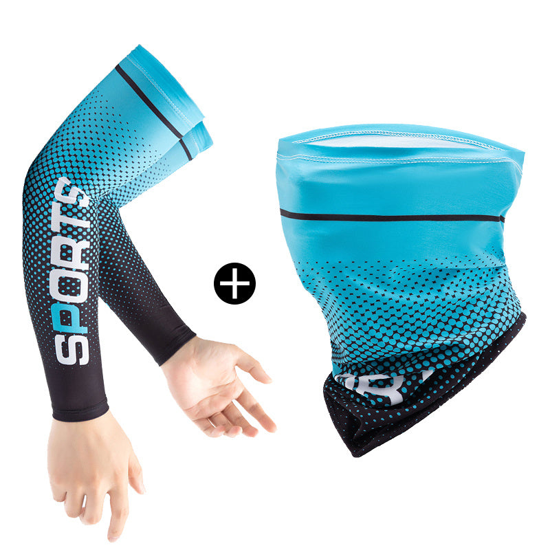 Sports Ice Silk Sunscreen Mask Summer Women