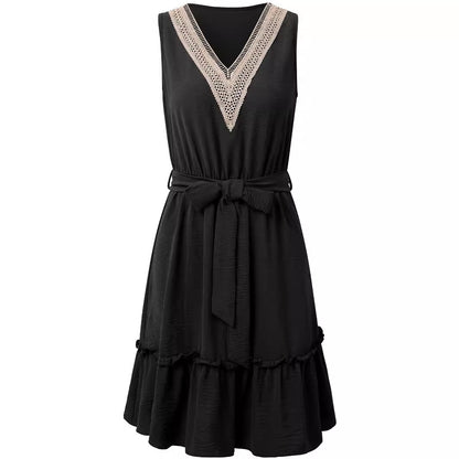 WhisperLace V-Neck Dress