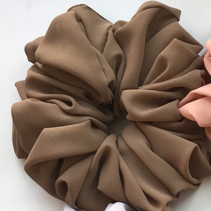 Big Head Bouquet Chiffon Large Intestine Ring Hair Ring