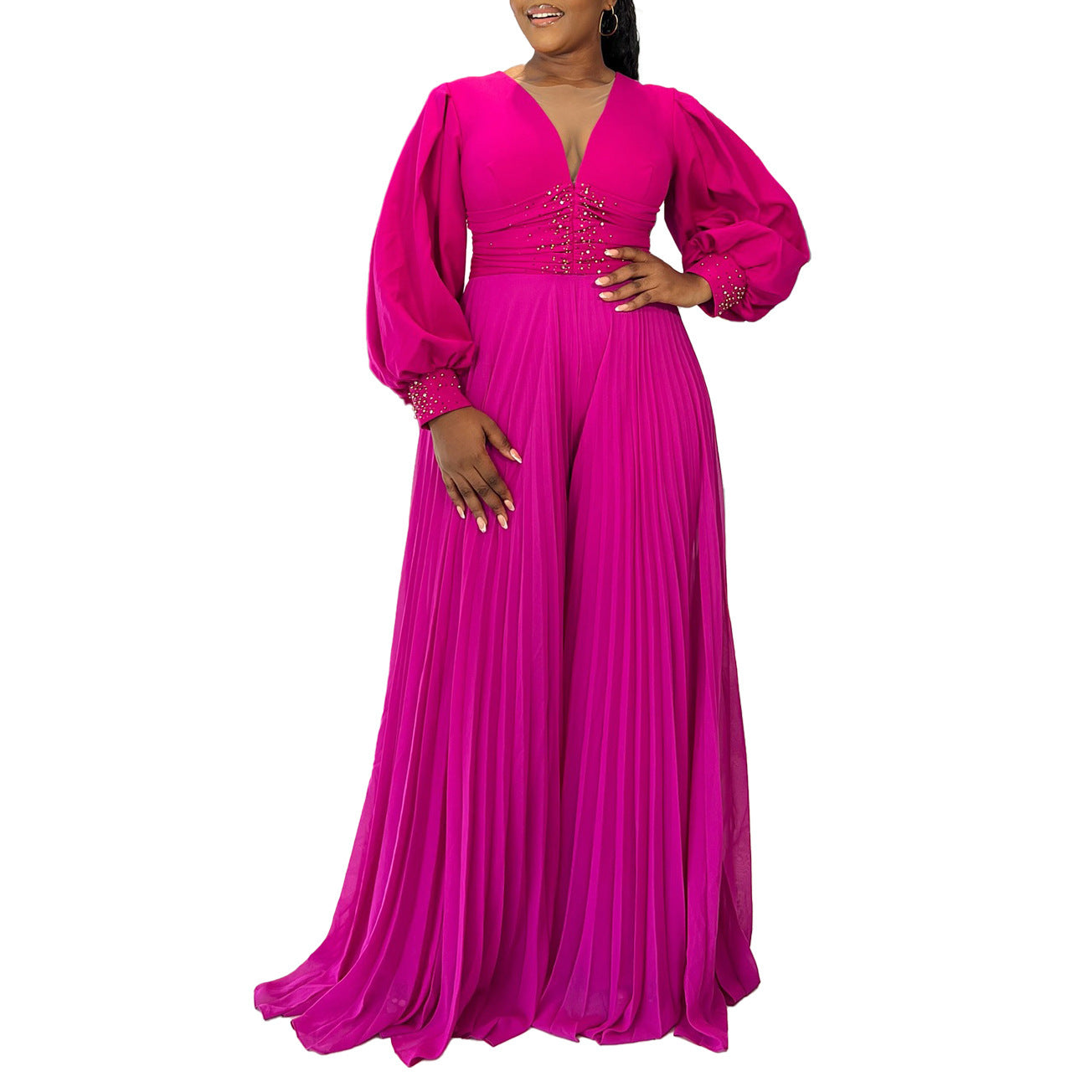 Zahara Flow Pleated Jumpsuit