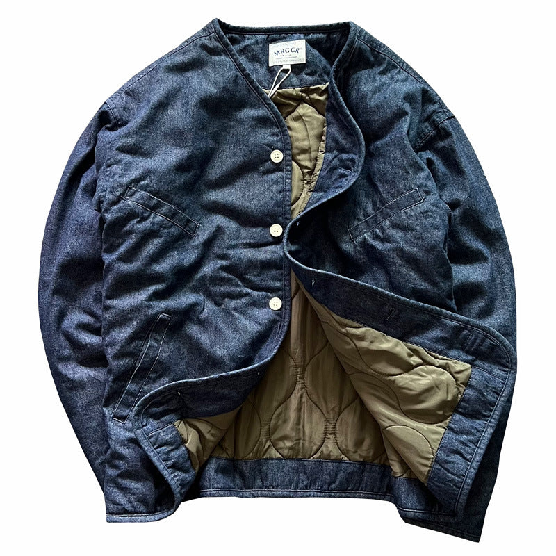 DenimEra™ Retro Collarless Unisex Coat