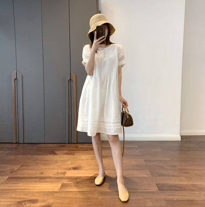 Silk Cotton Super Comfortable Silky Loose Loose Dress