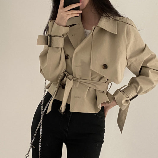 Vintage Grace Tie-Waist Blazer