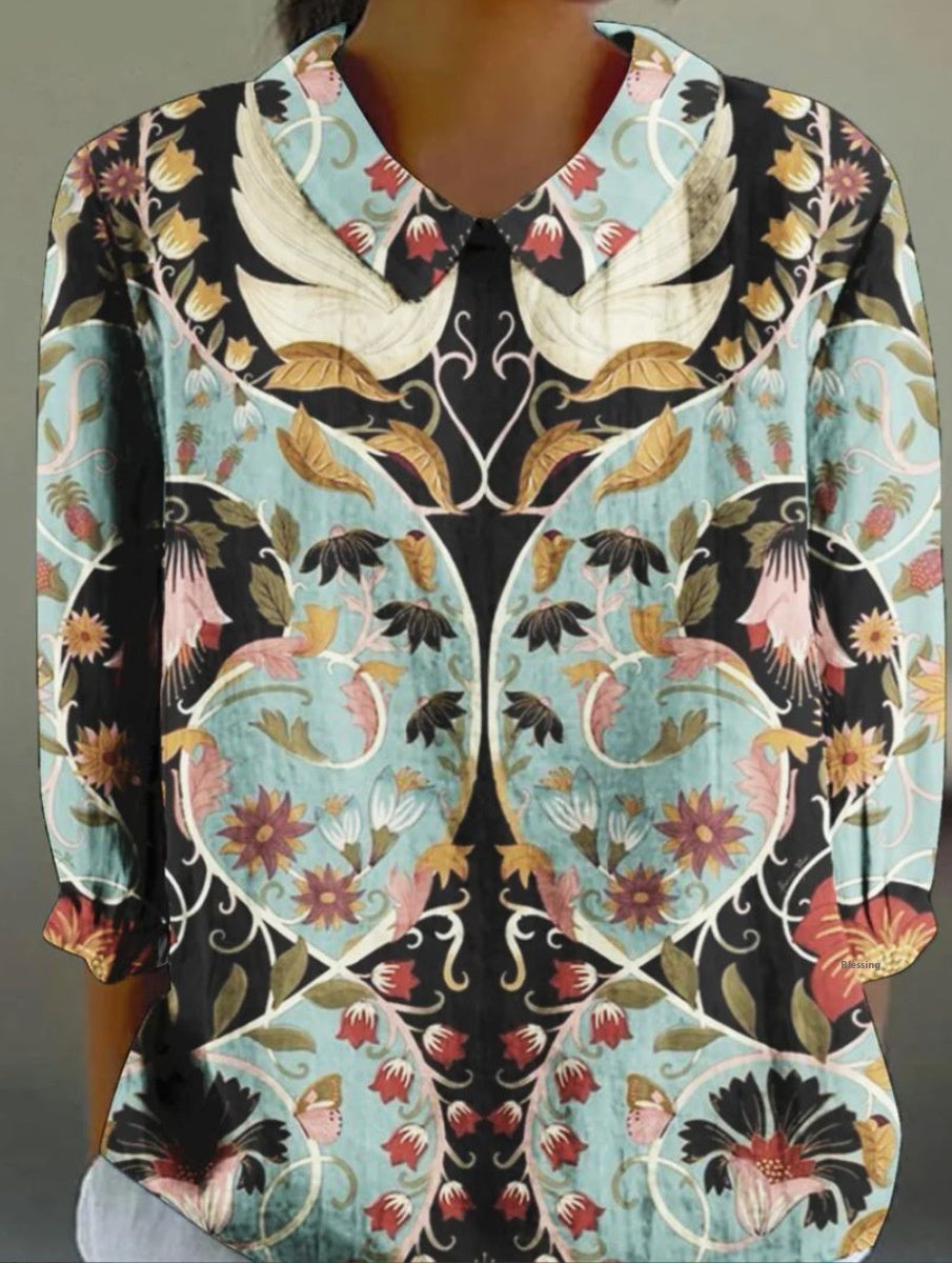 Floriscape Digital Bloom Top