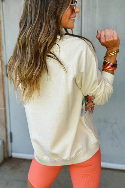 SunsetHue Colorblock Pullover