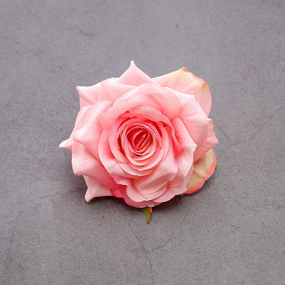 Cloth Silk Diy Material High-grade Simulation Curling Rose