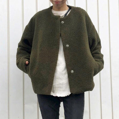 LuxeLamb Short Wool Coat
