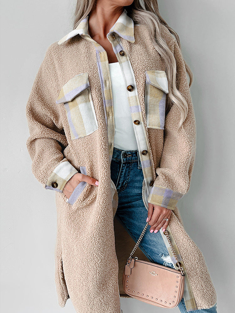 PlaidMuse Woolen Coat