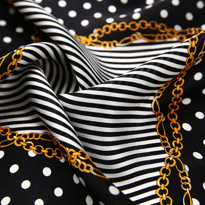 Ladies Scarf Wrapped And Satin Silk