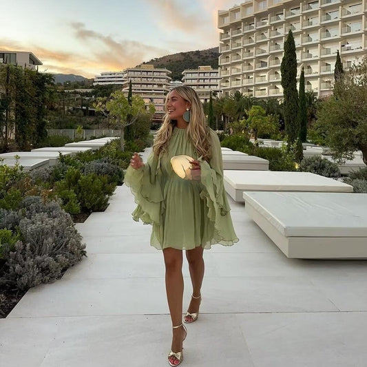 Éloria Whisper Chiffon Dress