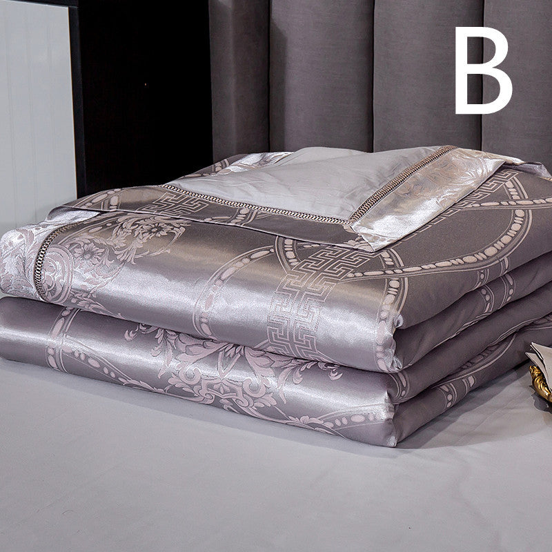Silk Quilt And Ice Silk Air-conditioning Quilt Four-piece Cotton
