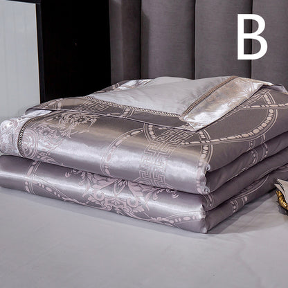 Silk Quilt And Ice Silk Air-conditioning Quilt Four-piece Cotton
