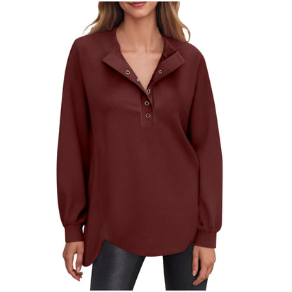 SeraLuxe Buttoned Charm Top